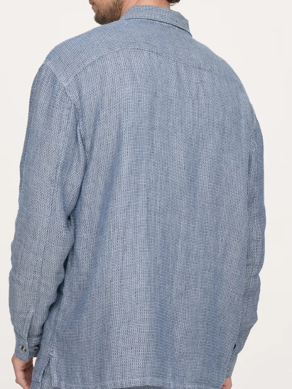 NWT!!! Banana Republic Men's White Texture 100% Linen Relaxed-Fit Resort Shirt M